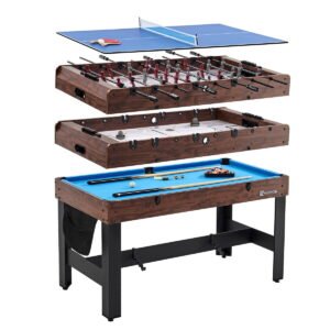 Four-in-One Swivel Game Table