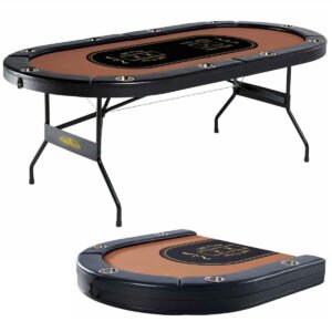 Ten-Player Folding Poker Table