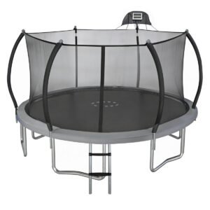 Fourteen-Foot Trampoline with Safety Enclosure